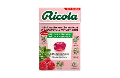 RICOLA RASPBERRY GLOW WITHOUT SUGAR 40g